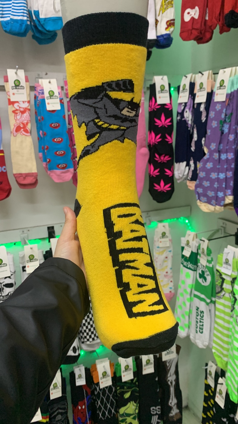 Meia cano Alto-Batman 